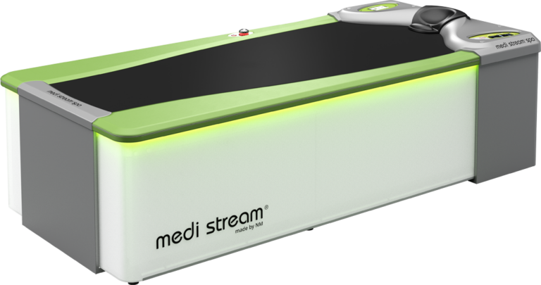 medi stream spa Überwasser-Massageliege in Grün